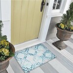 Yuma Modern Tribal Non-Skid Rug // Blue (1'8" x 2'6" Accent Rug)