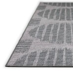 Yuma Geometric Cirlces Non-Skid Rug // Shadow (1'8" x 2'6" Accent Rug)