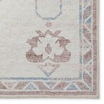 Yuma Southwest Persian Non-Skid Rug // Taupe (1'8" x 2'6" Accent Rug)