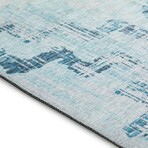 Yuma Modern Tribal Non-Skid Rug // Blue (1'8" x 2'6" Accent Rug)