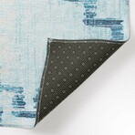 Yuma Modern Tribal Non-Skid Rug // Blue (1'8" x 2'6" Accent Rug)