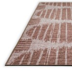 Yuma Geometric Cirlces Non-Skid Rug // Brown (1'8" x 2'6" Accent Rug)