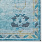 Yuma Southwest Persian Non-Skid Rug // Blue (1'8" x 2'6" Accent Rug)