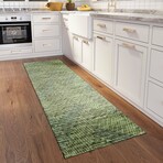 Yuma Modern Tropical Non-Skid Rug // Green (1'8" x 2'6" Accent Rug)