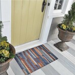 Yuma Modern Stripe Non-Skid Rug // Landscape (1'8" x 2'6" Accent Rug)