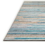 Yuma Modern Stripe Non-Skid Rug // Blue (1'8" x 2'6" Accent Rug)