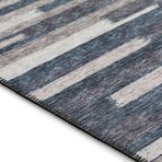 Yuma Modern Stripe Non-Skid Rug // Gray (1'8" x 2'6" Accent Rug)