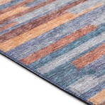 Yuma Modern Stripe Non-Skid Rug // Landscape (1'8" x 2'6" Accent Rug)