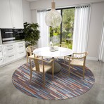 Yuma Modern Stripe Non-Skid Rug // Landscape (1'8" x 2'6" Accent Rug)