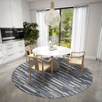Yuma Modern Stripe Non-Skid Rug // Gray (1'8" x 2'6" Accent Rug)