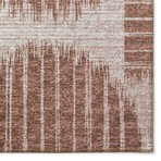 Yuma Geometric Cirlces Non-Skid Rug // Brown (1'8" x 2'6" Accent Rug)