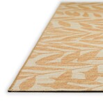 Yuma Tropical Leaves Non-Skid Rug // Gilded (1'8" x 2'6" Accent Rug)