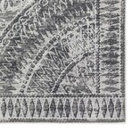 Yuma Modern Medallion Non-Skid Rug // Gray (1'8" x 2'6" Accent Rug)