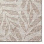 Yuma Tropical Leaves Non-Skid Rug // Taupe (1'8" x 2'6" Accent Rug)
