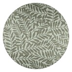 Yuma Tropical Leaves Non-Skid Rug // Green (1'8" x 2'6" Accent Rug)