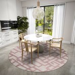 Yuma Contemporary Geometric Non-Skid Rug // Tan (1'8" x 2'6" Accent Rug)