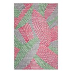 Yuma Modern Tropical Non-Skid Rug // Pink (1'8" x 2'6" Accent Rug)