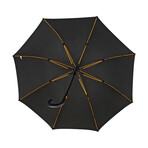 Large Walking Umbrella // Automatic Opening System // 49"⌀ // Black + Orange