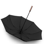 Automatic Walking Umbrella // 48"⌀ // Black + Gold