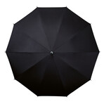 Windproof Walking Umbrella + Shoulder Strap // 39"Ø (Black)