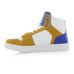 Cesario Lux Sneakers // White + Gold + Purple (US: 8.5)