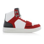 Cesario Lux Sneakers // White + Red + Black (US: 6)