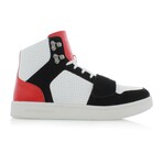 Cesario Lux Sneakers // White + Black + Red (US: 6)
