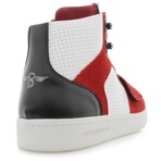 Cesario Lux Sneakers // White + Red + Black (US: 9.5)