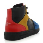 Cesario Lux Sneakers // Black + Red + Gold (US: 9.5)
