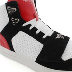 Cesario Lux Sneakers // White + Black + Red (US: 8.5)