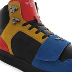 Cesario Lux Sneakers // Black + Red + Gold (US: 9)