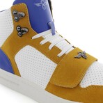 Cesario Lux Sneakers // White + Gold + Purple (US: 8)