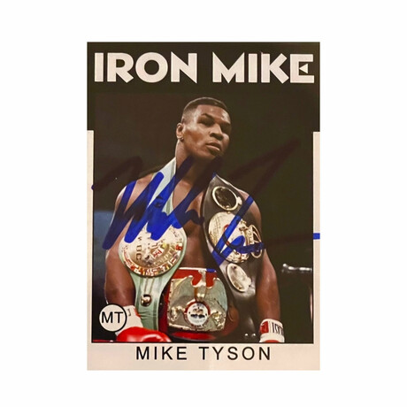 Mike Tyson // Autographed 1986 Style Custom Trading Card