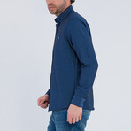 Button Down // Navy + Blue (S)