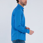 Dean Long Sleeve Button Up Shirt // Blue (L)