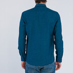 David Long Sleeve Button Up Shirt // Dark Green (XL)