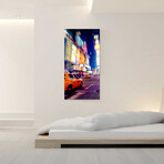 City Series // Time Square Taxi (48"H x 16"W x 0.5"D)