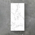 Natural Textures // White Marble (48"H x 16"W x 0.5"D)