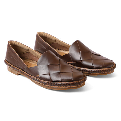Leo Leather Sandals // Brown (US: 7)