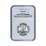1917 Standing Liberty Quarter Type 1 // NGC Certified MS66FH // Wood Presentation Box