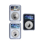 Marvel Superheroes Silver Three Coin Set // Spider-Man, Wolverine, & Black Panther // NGC Certified MS70