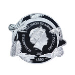 2021 Solomon Islands $2 Silver Galapagos Tortoise // NGC Certified PL70 // Deluxe Collector's Pouch