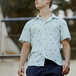 Addu Button-Up Shirt // Meadow Mist (L)