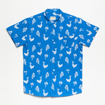 Indico Button-Up Shirt // Mediterranean Blue (L)
