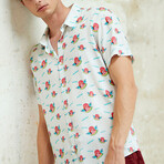 Flammy by Yanes Button-Up Shirt // Off White (L)
