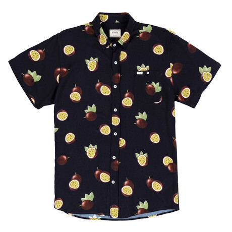 Passionfruit Button-Up Shirt // Pirate Black (XS)