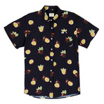 Passionfruit Button-Up Shirt // Pirate Black (S)