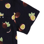 Passionfruit Button-Up Shirt // Pirate Black (L)