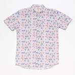 Recife Button-Up Shirt // Rose Water (L)