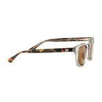 Men's Sinclair Polarized Sunglasses // Transparent + Tortoise + Brown